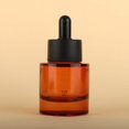 thumbnail image 1 of 30ml Frosted Brown Green Amber Round Thick Glass Dropper Bottle for Essential Oils Essence Ear Eye Drop Pipettes Cap Refillable Flat, 1 of 4