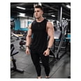 thumbnail image 4 of Men'S Sleeveless Shirts Quick Dry Tank Tops For Men Sun Protection Upf 50+ Athletic Gym Workout Muscle Shirts Gym Training Athletic Vest Shirt Black L, 4 of 6