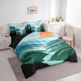 thumbnail image 3 of Feelyou Rustic Farmhouse Bedding Comforter Set 7 Pieces for Teen, Nature Scenery Full Bedding Set, Jungle Sun Mountain Reversible Fitted Sheet Flat Sheet, Luxury Bedroom Decor, 3 of 7