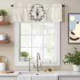 thumbnail image 2 of SWEET HONEY BEES Valance Curtain Bees Farmhouse Retro Texture Window Valances Rod Pocket Short Curtains Window Treatments for Kitchen Bedroom Bathroom Laundry 42" x 12", 2 of 9