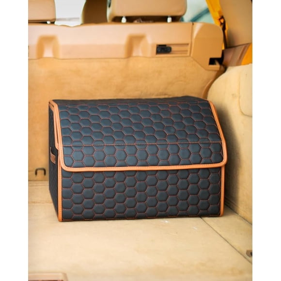 Owleys Hexy 17 Trunk Organizer for Car, Collapsible Heavy-Duty Cargo Storage Bin, Organizer for Groceries, Sports Gear, Tools & Road Trips