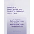 thumbnail image 1 of Pre-Owned Student's Study Guide and Solutions Manual to accompany Mathematical Ideas, Tenth Edition (Paperback) 0321172655 9780321172655, 1 of 1