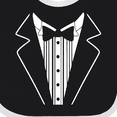 thumbnail image 4 of Inktastic Tuxedo Boys Baby Bib, 4 of 4