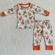 thumbnail image 2 of Pijamas de bastones de leche para bebé y niña, conjunto de camisa de dormir con volantes, pantalones para niño, traje rosa, venta al por mayor, 2 of 2