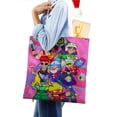 thumbnail image 4 of Brawl Stars Bolso de tela con estampado de lienzo para mujer, bolsa de compras reutilizable y estética, con cremallera interior, regalo para mujer,38*45cm., 4 of 6