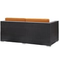 thumbnail image 2 of Gather Outdoor Patio Loveseat in Espresso Orange, 2 of 3