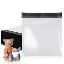White Poly Mailers 24 x 24 Inches. 1200 Pack Poly Shipping Bags for Clothing with Self-Seal Tape. Stretchy Waterproof Mailers Poly Bags for Shipping. Shipping Envelopes for Clothing
