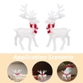 thumbnail image 4 of 2 figuras de renos navideños acrílicos, adornos decorativos de interior para Navidad, invierno, chimenea, escritorio, fiestas y decoración navideña., 4 of 7
