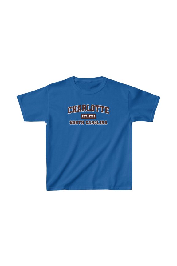 Charlotte North Carolina NC Moving Trip Vacation Kids Shirt Gifts Youth Tee