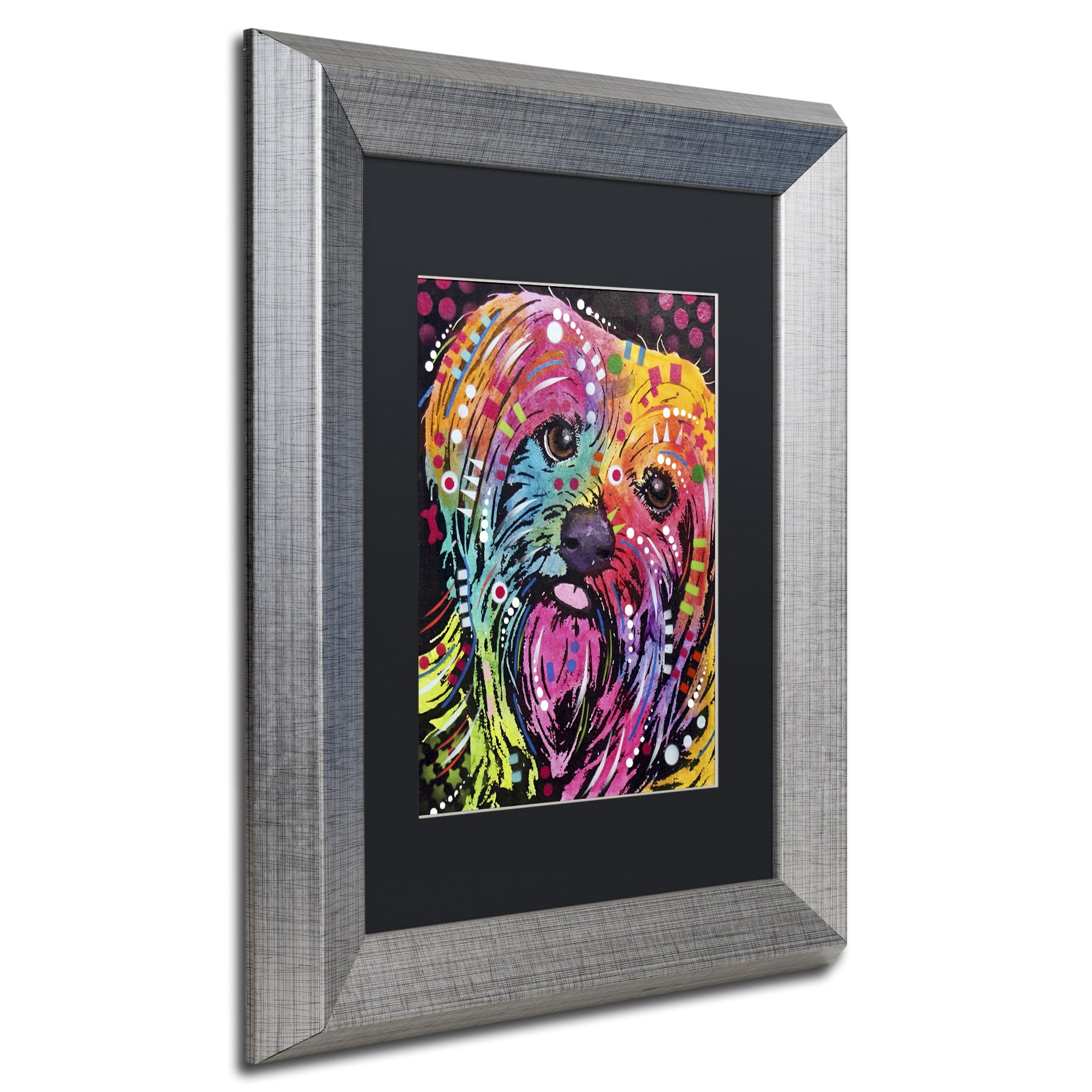 Trademark Fine Art "York II" Canvas Art by Dean Russo, Black Matte, Silver Frame