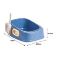 thumbnail image 6 of Bvdfgk Cat Litter Tray Kitty Litter Pan Cat Litter Container Cat Sand Box Portable Deep Blue, 6 of 6