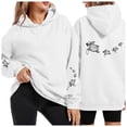 thumbnail image 3 of CAIXIA Palm Puff Womens Hoodies Graphic Pullover Cotton Loose Fit Cotton Fall Tops Long Sleeve Graphic Womens Holiday Sweatshirts with Pocket Airport Outfits for Women 2026, 3 of 5