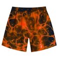 thumbnail image 6 of Cethrio Boys Summer Shorts, Drawstring Printed Casual Beach Running Shorts Orange Size 9-10 T, 6 of 6