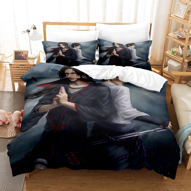 3PCS New Naruto Bedding Bed Set Twin Full Queen King Size Itachi