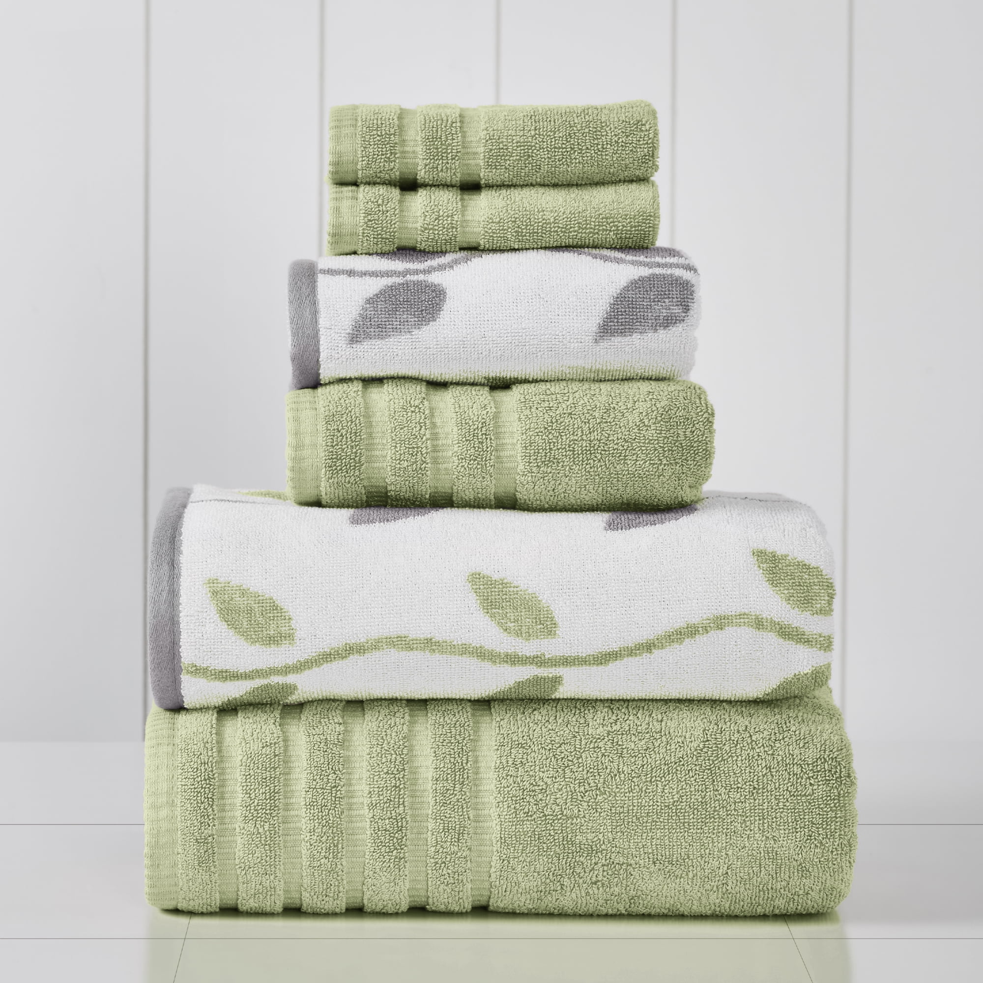 Beach Towels 100% Original Turkish cotton towels light green zigzag ...