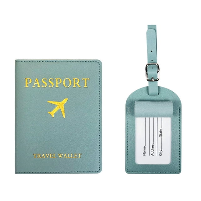 Pass-port Holder Multi-Purpose Tear-Resistant Dirt Proof Wear-resistant Portable Protector Anti-scratch Pass-port Cover And Luggage Tag Set Daily Use