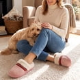 thumbnail image 2 of Ecetana Women's Cozy Slippers Memory Foam Fuzzy Slipper Anti-slip House Shoes, 2 of 6