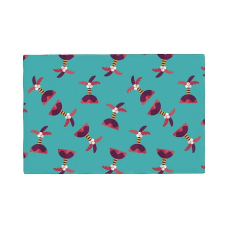

Placemats Set Of 4 / 6 Coconut Palm Red Placemats For Dining Table Indoor/Outdoors Heat Resistant Washable Placemats 18 X 12