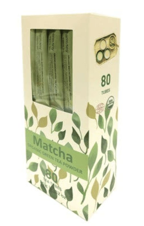 Harmony Organic Matcha Green Powder 80 Count