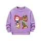 thumbnail image 5 of Sudadera sin capucha para niños, con estampado navideño, cuello redondo, manga larga, forro polar, para niños de talla mediana a grande, blusa de poliéster para niños., 5 of 6