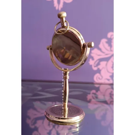 Elgin Navy Watch Co. Ship Brass Table Watch Nautical Maritime Brass Desk Clock