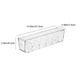 thumbnail image 3 of Xihbxyly Caja para Guardar Ropa Interior, Organizador de Cajones de Pared, Diseño Compacto, Plástico Transparente, Fácil Instalación, Versátil, Ideal para Armario o Tocador, 37,2 X 9,2 X 7,6 Cm, 3 of 7