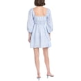 thumbnail image 2 of Hermoza womens  Lala Linen-Blend Mini Dress, l, Blue, 2 of 3