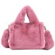 thumbnail image 1 of Bolso Tipo Cartera Esponjoso para Mujer  Bolsos Peludos Informales Suaves  Bolso para Citas para Mujer (rosa), 1 of 9