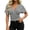 Black01, variant on Womens Workout Tops Striped Crop Blouse, Deep V Neck Surplice Wrap Short Dolman Sleeve Top, Smocked Elastic Waist Slim Fitted Pullover Shirt Workout Tops for Women