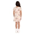 thumbnail image 4 of Moana Girls' Allover Print Dress with Short Sleeves, Sizes 4-12, 4 of 7