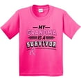 thumbnail image 3 of Inktastic My Grandma is a Survivor Breast Cancer Awareness Youth T-Shirt, 3 of 5