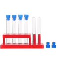 thumbnail image 1 of 1 Set Plastic Test Tubes Droppers With Caps Test Tube Rack Kit Kids Test Tube Set Banmo, 1 of 2