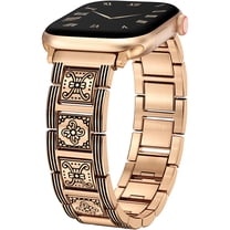 TOYOUTHS Compatible with Apple Watch Band for Women 42/41/40/38/44/45/46/49mm, Mosaic Style Stainless Steel Bracelet Strapfor iWatch Ultra Series 10 9 8 7 6 5 4 3 SE