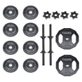 thumbnail image 1 of Set de Mancuernas Pesas Discos Barra Negro 40 Lbs CENTURFIT Barra Mancuernas Discos, 1 of 6