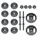 thumbnail image 1 of Set de Mancuernas Pesas Discos Barra Negro 40 Lbs CENTURFIT Barra Mancuernas Discos, 1 of 6