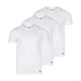 thumbnail image 4 of Camiseta PUMA con cuello redondo para hombre, paquete de 3, blanca, 4 of 5