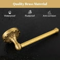 thumbnail image 5 of Antique Brass Toilet Paper Holder, Bathroom Tissue Roll Holder Wall Mount, Vintage Gold Decorative Bathroom Accessories, Petal-Relief Series, 5 of 7