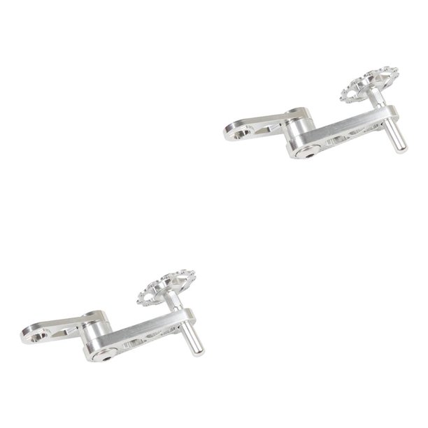 Toystoory Convertidor de tensor de de bicicleta resistente al desgaste, estabilizador de bielas, desviador de ciclismo, cremallera, polea de guía de Plata 2piezas Toystoory CBP374435