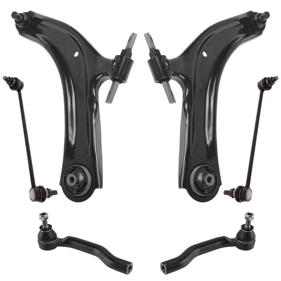 TRQ Front Control Arm Ball Joint Sway Link Tie Rod Suspension Kit 6pc for Rogue PSA65143