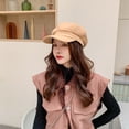 thumbnail image 3 of Baby Sweetie Retro Women Beret Hat Classic Solid Color Casual Newsboy Hat French Wool Cap Autumn Spring Winter, 3 of 6