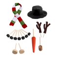 thumbnail image 1 of Kit de decoración de muñeco de nieve navideño, disfraz de traje, ojos, juguete de regalo para jardín, muñeco de nieve C, 1 of 8
