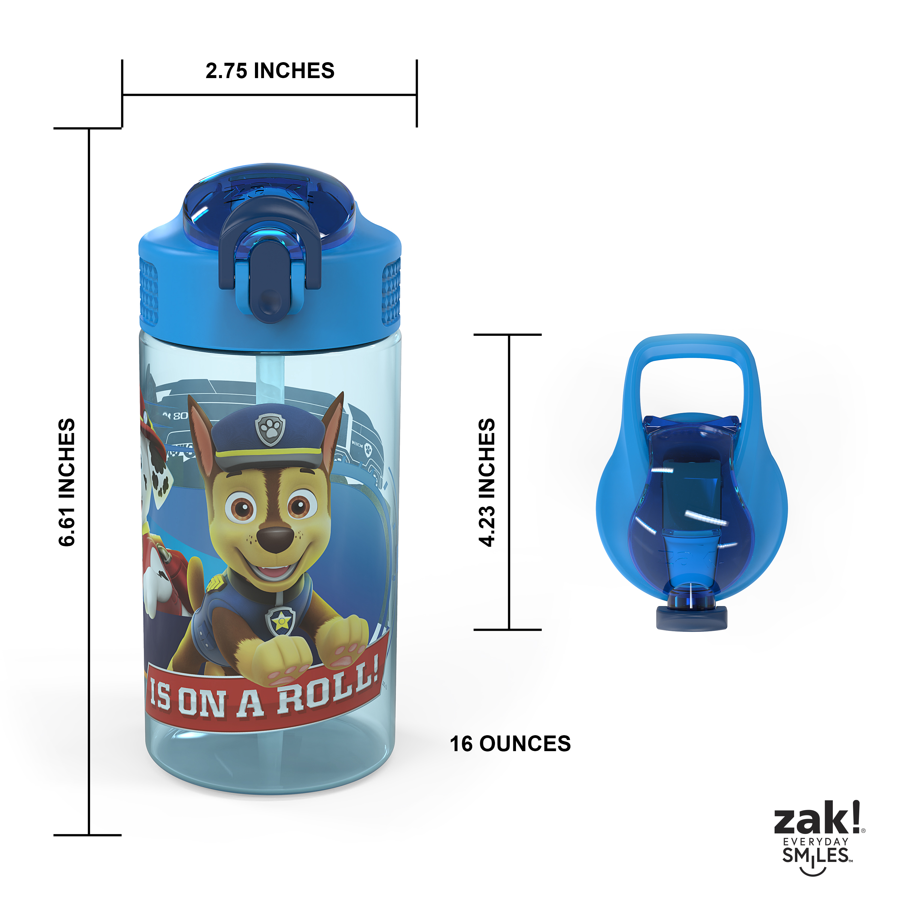 Paw Patrol Antimicrobial 16oz Park Straw Bottle - image 4 of 9