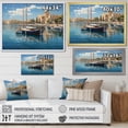 thumbnail image 4 of Designart "The Mediterranean Harbor of Valencia, Spain II" Nautical & Beach Floater Framed Canvas Wall Art, 4 of 7