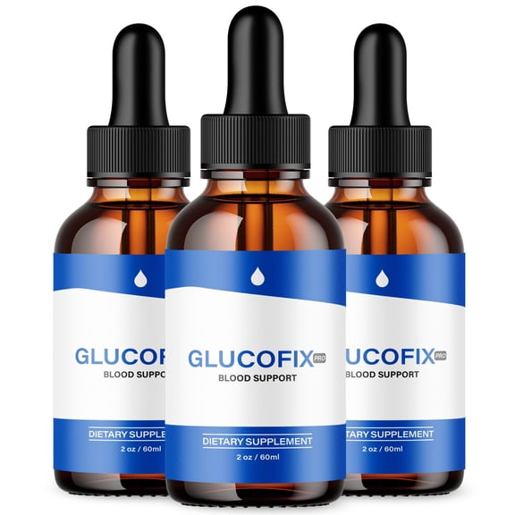 Gluco Fix Advanced Formula Drops Natural Support Supplement GlucoFix 90 Servings