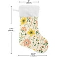 thumbnail image 2 of GZHJMY Wildflower Christmas Stocking, Personalized Large Candy Stocking Hanging Gift, Xmas Stockings Decoration for Family Holiday Party Ornaments Decor Fireplace, 2 of 7