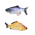 thumbnail image 2 of Pez eléctrico con carga USB, simulación de pez que golpeará a los peces para burlarse de los juguetes para mascotas de los gatos, 2 of 4