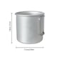 thumbnail image 3 of Taza Para Acampar Taza de camping Tazas portátiles para acampar para viajes de senderismo al aire libre (plata) Ehuebsd  Para Estrenar, 3 of 3
