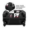 thumbnail image 4 of PAYOHTO Highly Elastic Spandex Suitcase Cover Luggage Cover X-Large Fits 29 to 32 Inch Cute French Bulldog with Heart Sunglasses, 4 of 8