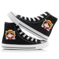 thumbnail image 3 of Zapatillas de lona de caña alta de One Piece Luffy Zoro Chopper Nami Sanji, zapatillas casuales de dibujos animados para parejas, zapatillas de estudiante, periféricos de animación, 3 of 5