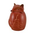 thumbnail image 2 of Orange Ceramic Fox Cookie / Treat Jar With Seal, 2 of 4